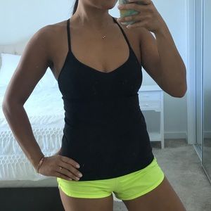 Lululemon Black Tank Top with Shelf Bra
